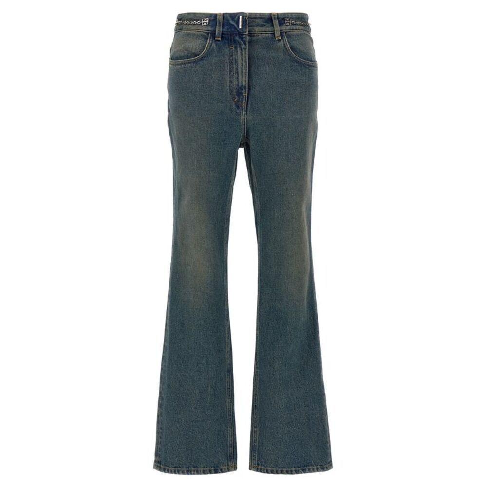 Givenchy Blue Cotton Bootcut Women's Jeans